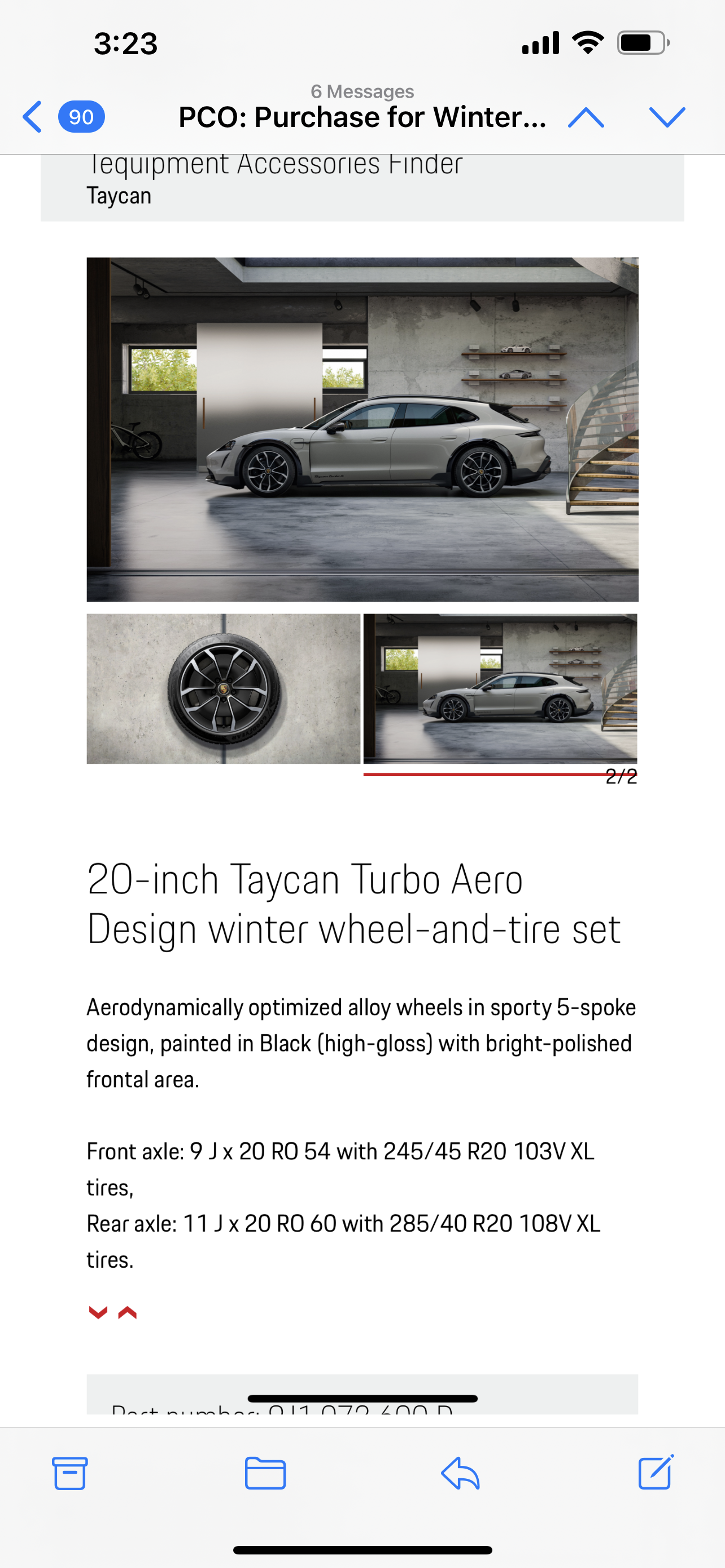Porsche Taycan Taycan GTS - Winter wheels 061C4D8B-CC63-4CAB-8D0C-91859E442FB1