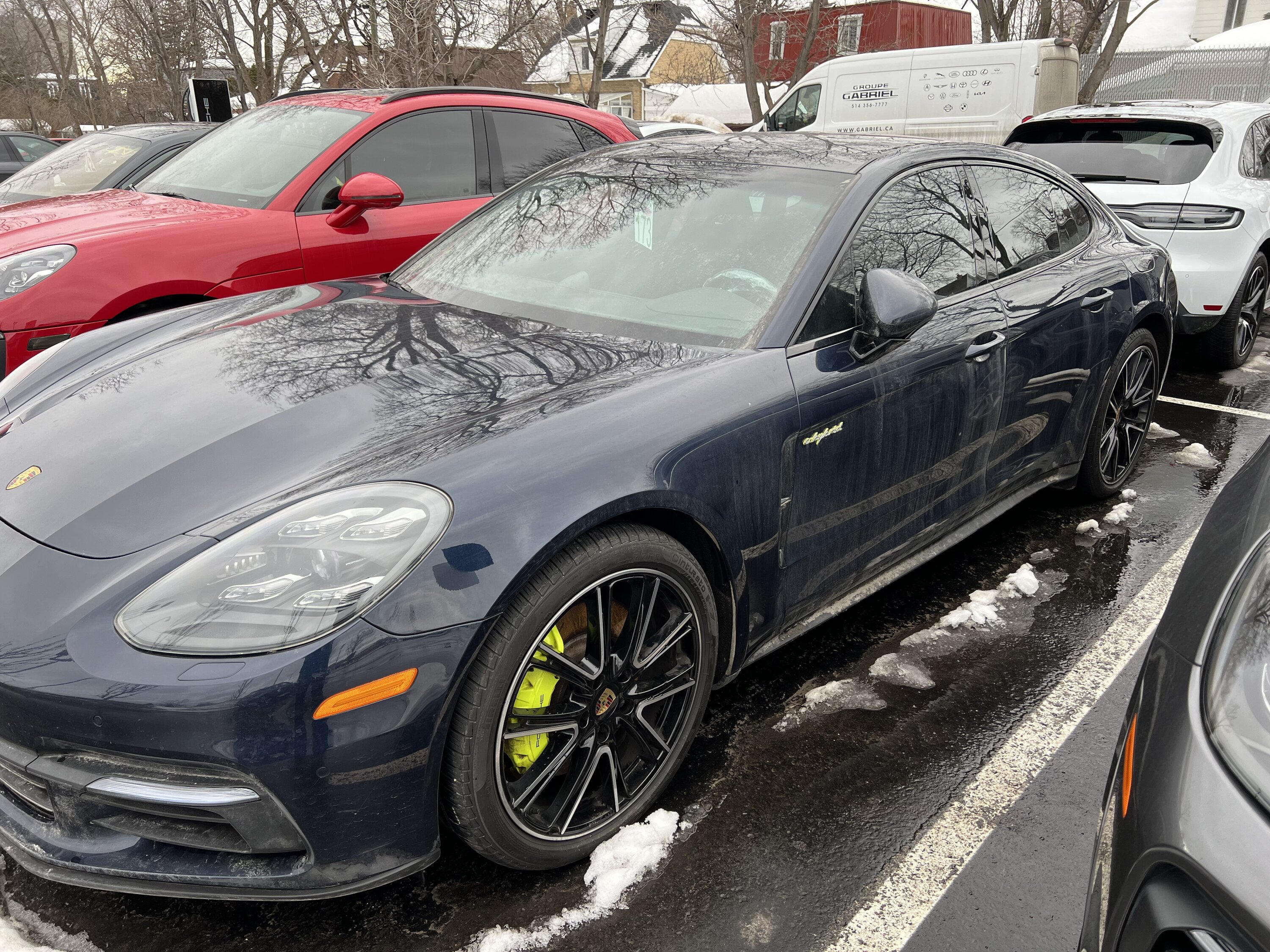 Goodbye to the Panamera eHybrid…thankfully able to reuse winter wheels (spacers to clear suspension knuckles)