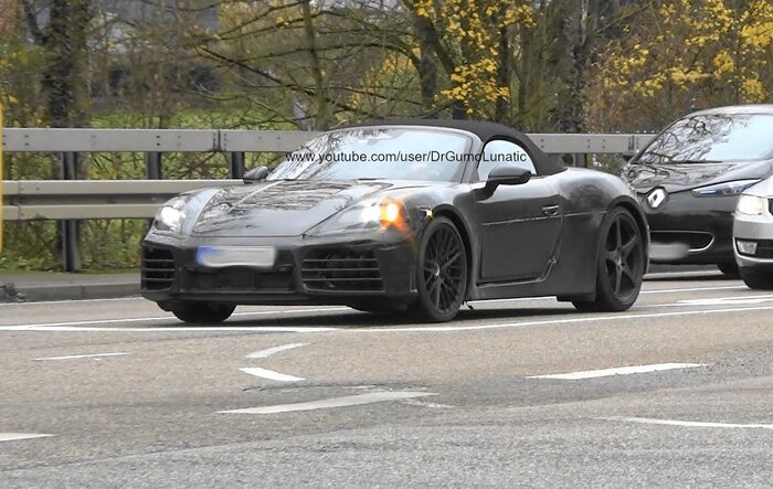 Porsche 718 / 983 Boxster EV Electric - spotted testing