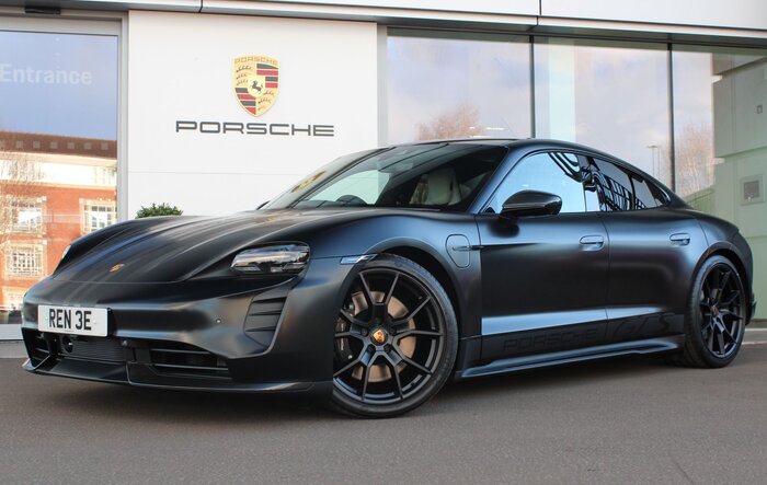 Just took delivery of my 2023 Taycan GTS and wrapped in satin PPF