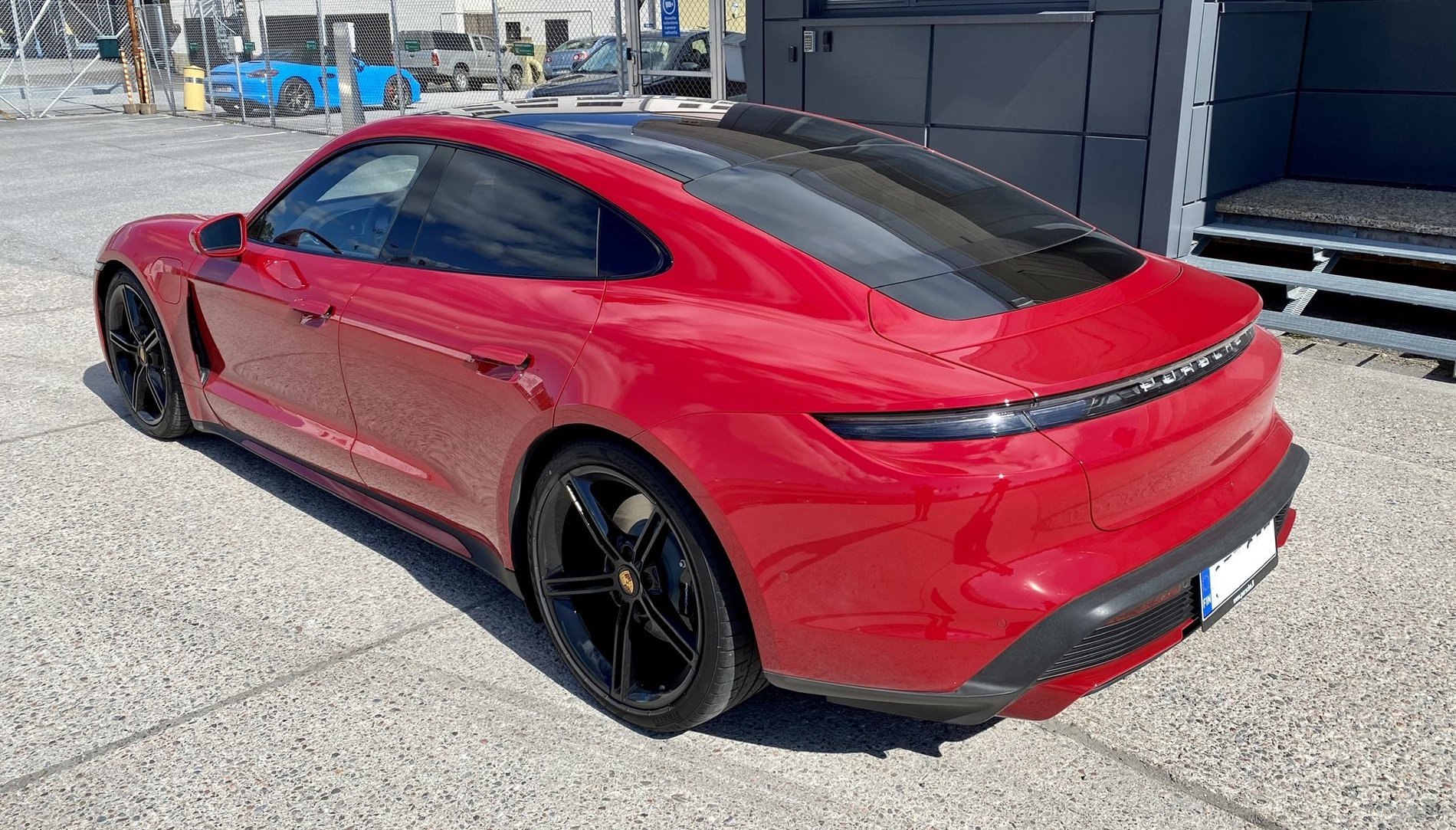 Porsche Taycan Red