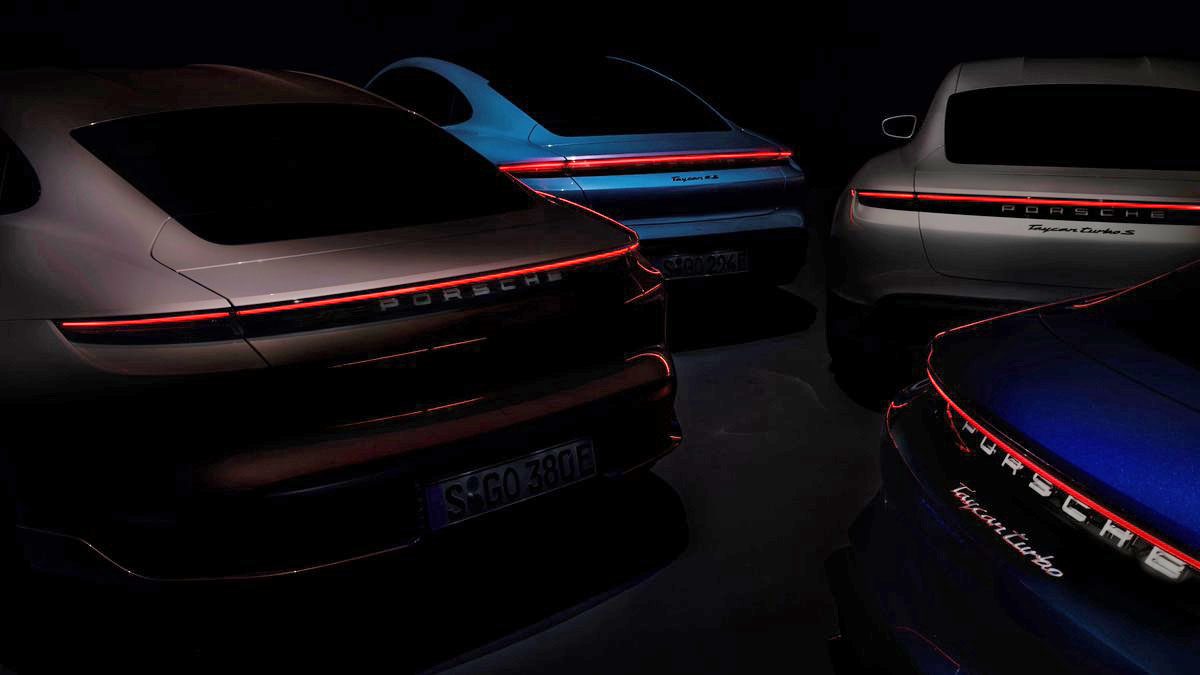 porsche taycan scale model