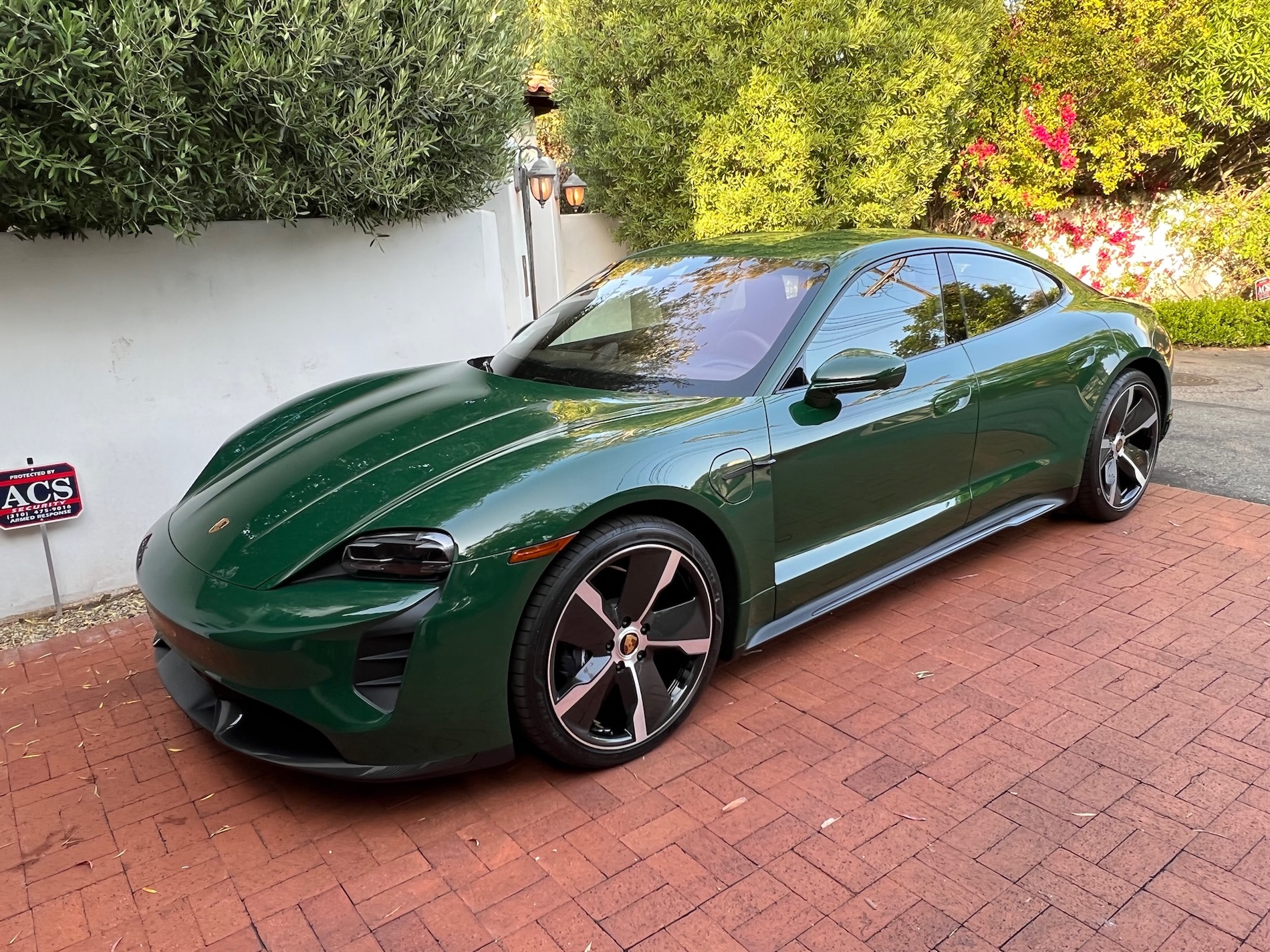 My Paint to Sample (PTS) British Racing Green / Truffle Brown Taycan