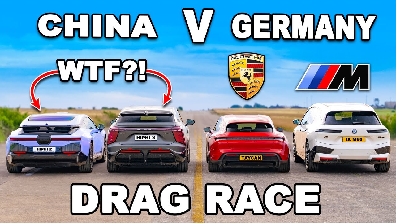 Taycan GTS v BMW iX M60 v Chinese Teslas DRAG RACE TaycanForum